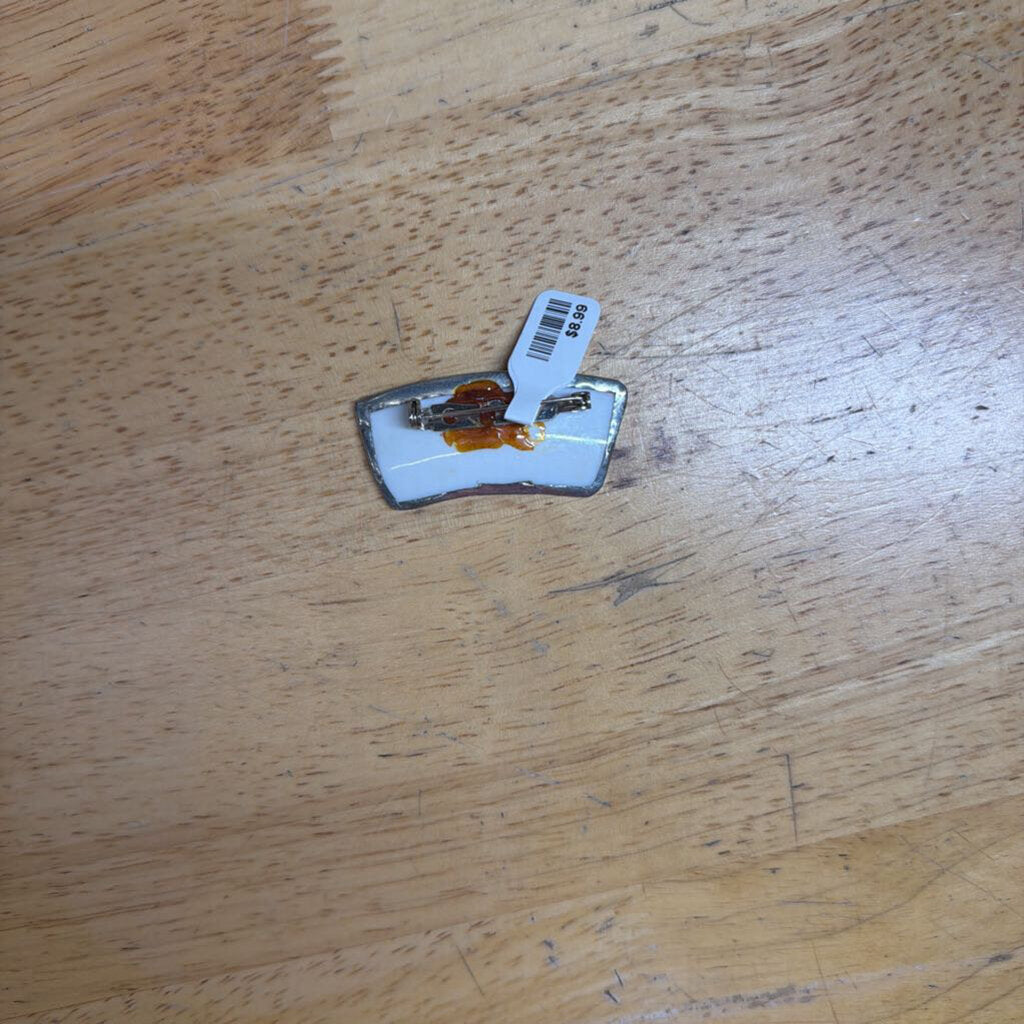 White/ Multi Print Pin