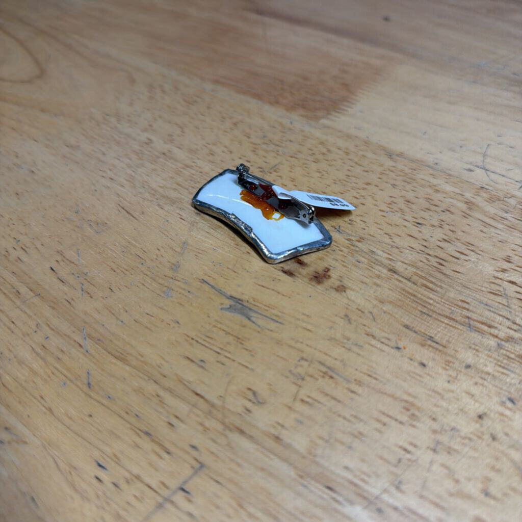 White/ Multi Print Pin