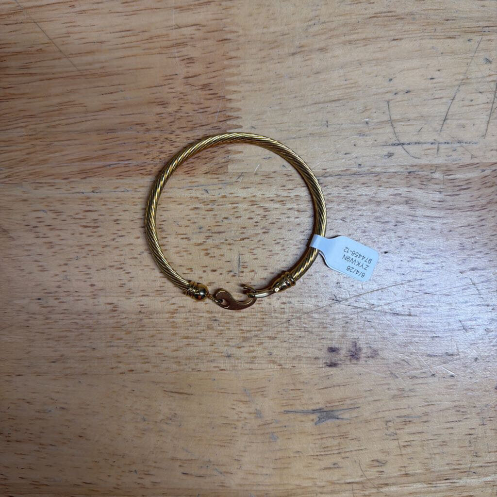Gold Hook Closure Bracelet