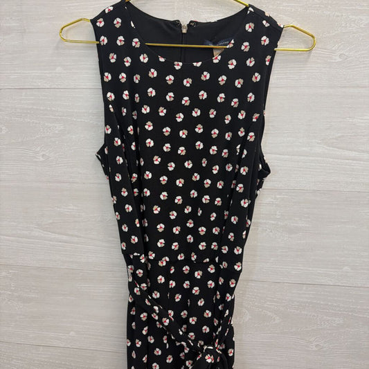 Tommy Hilfiger Black/ Multi Print Sleeveless Tie Waist Jumpsuit 8