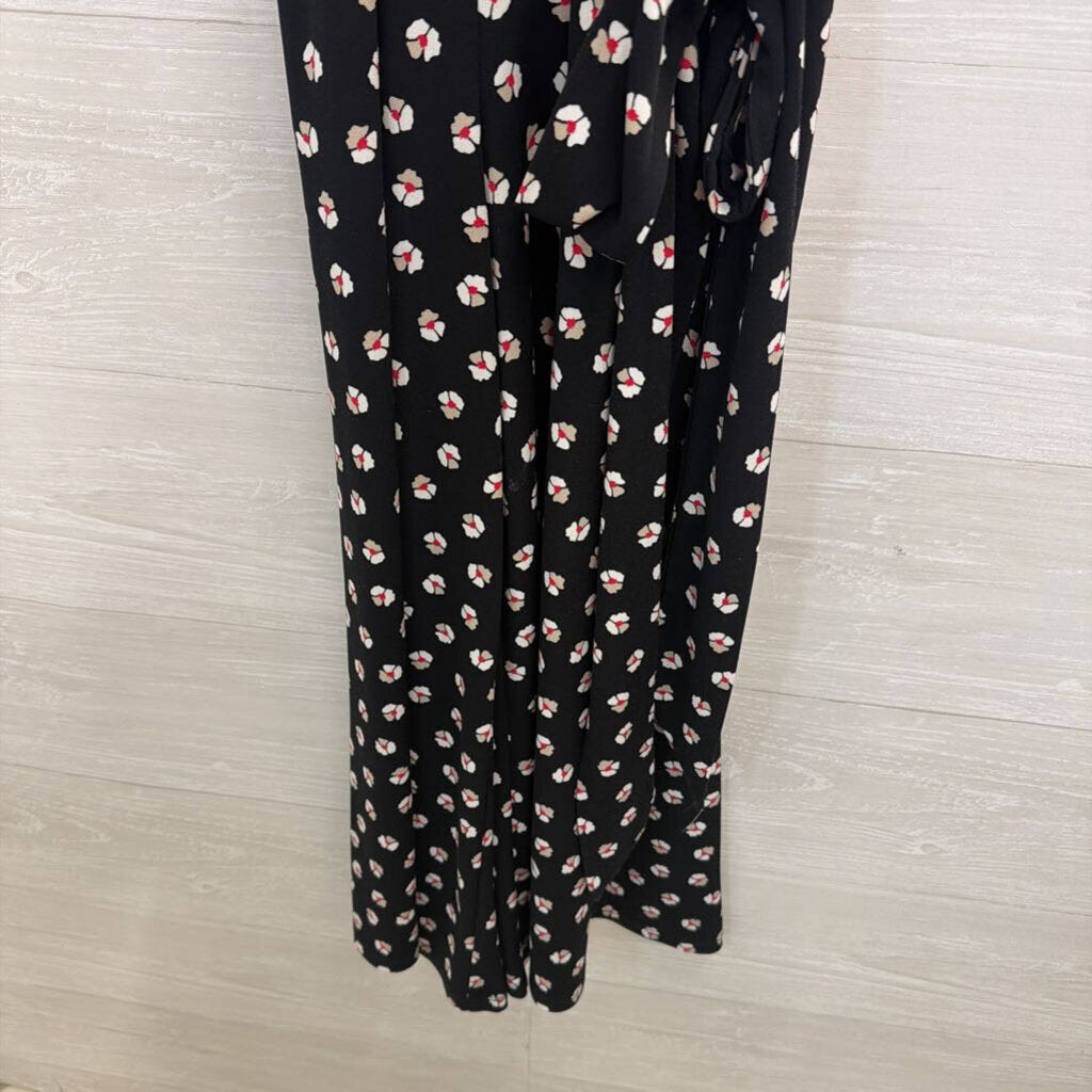 Tommy Hilfiger Black/ Multi Print Sleeveless Tie Waist Jumpsuit 8