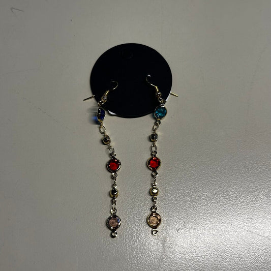 Multi Colored Stone Dangle Earrings