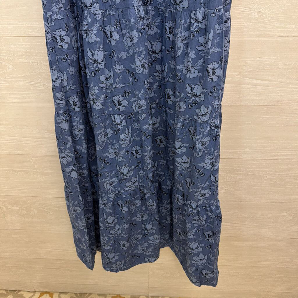 Blue Print Sleeveless Maxi Dress Extra Large