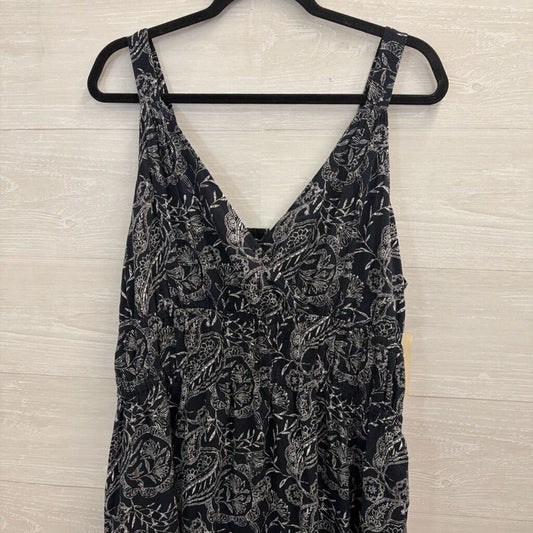 Universal Thread Navy/ White Print Sleeveless Maxi Dress Extra Large