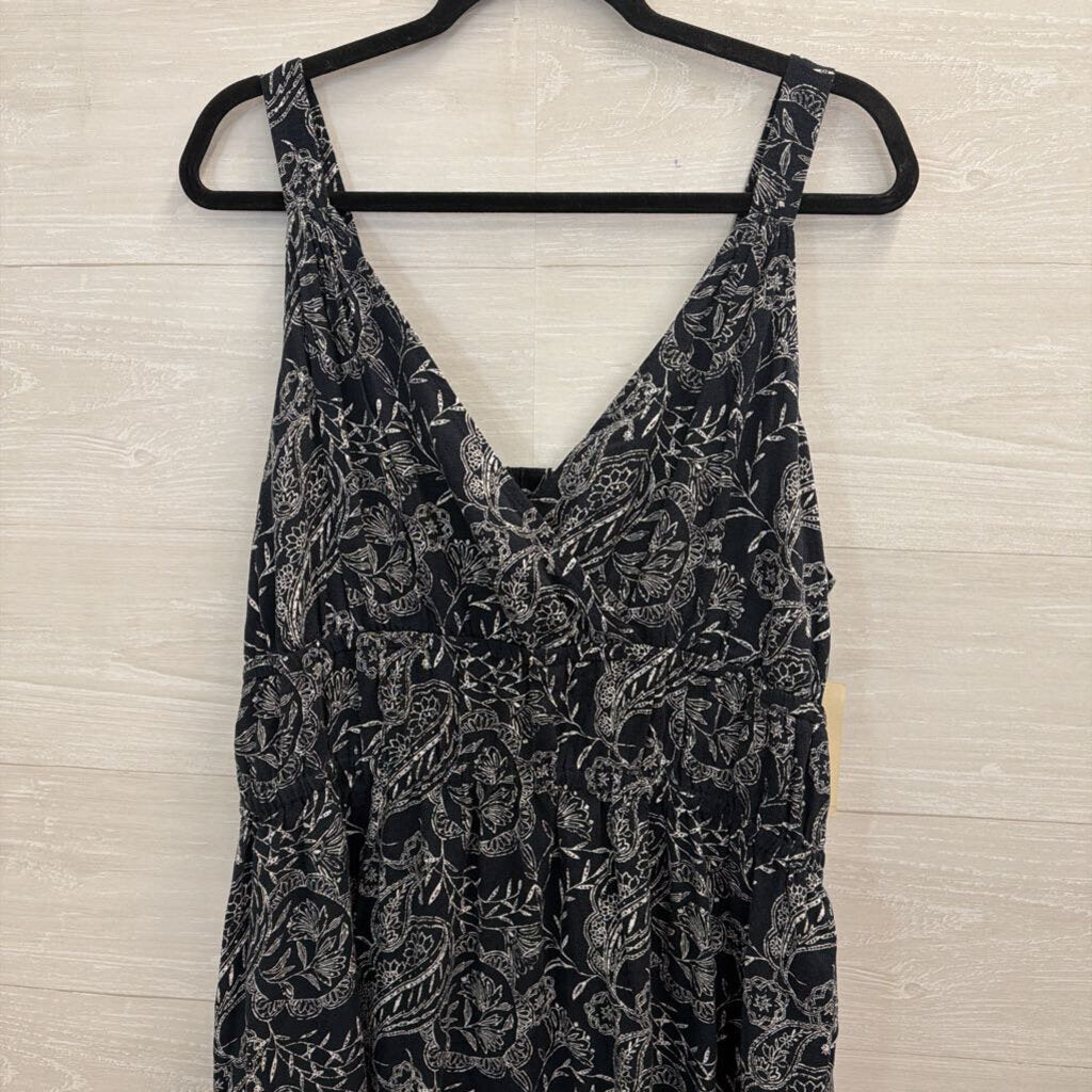 Universal Thread Navy/ White Print Sleeveless Maxi Dress Extra Large