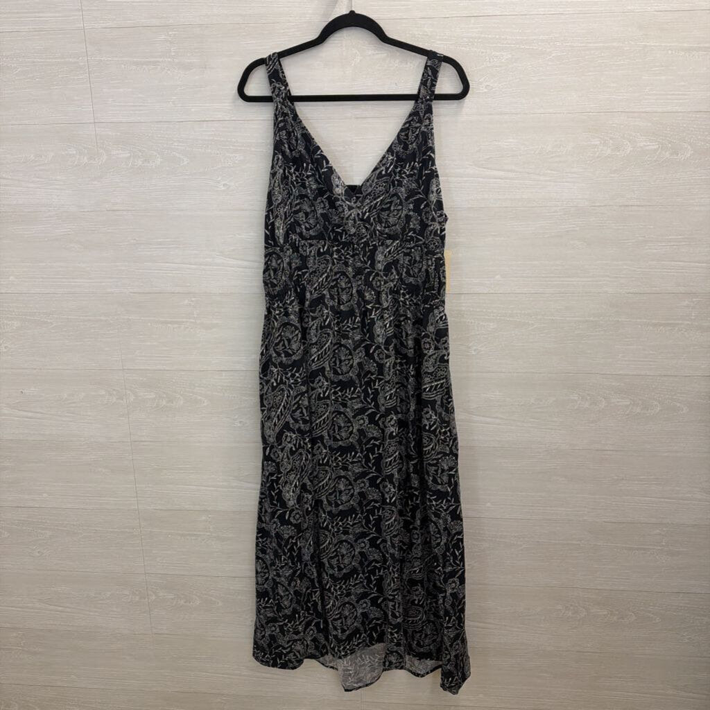 Universal Thread Navy/ White Print Sleeveless Maxi Dress Extra Large