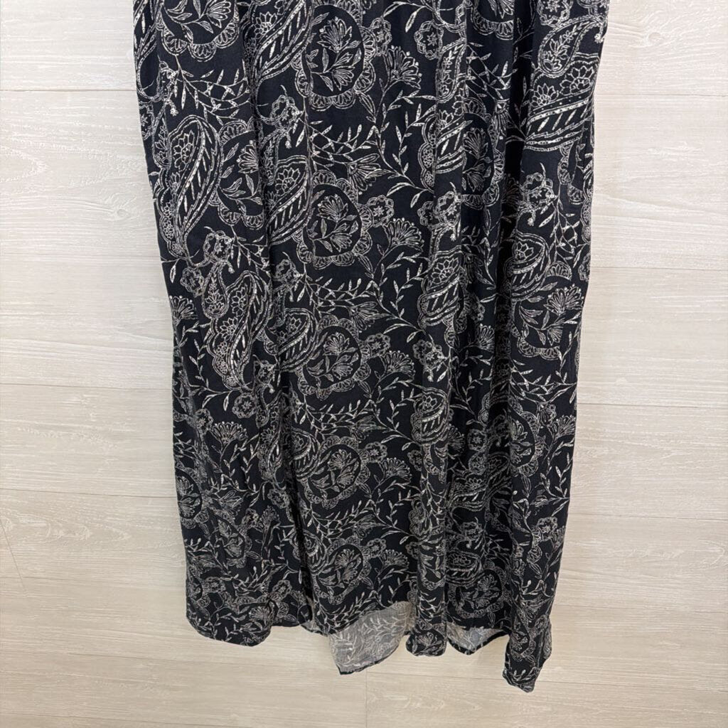 Universal Thread Navy/ White Print Sleeveless Maxi Dress Extra Large