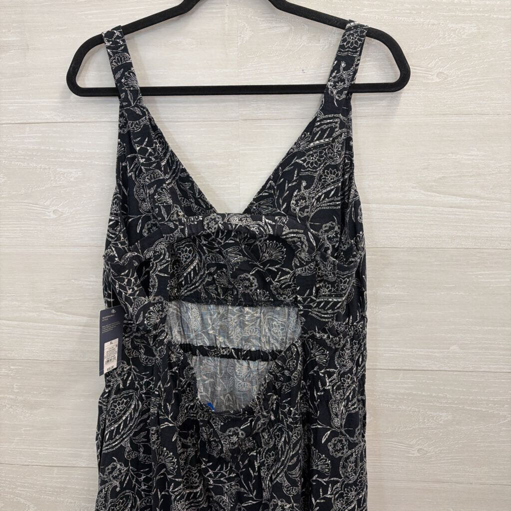 Universal Thread Navy/ White Print Sleeveless Maxi Dress Extra Large