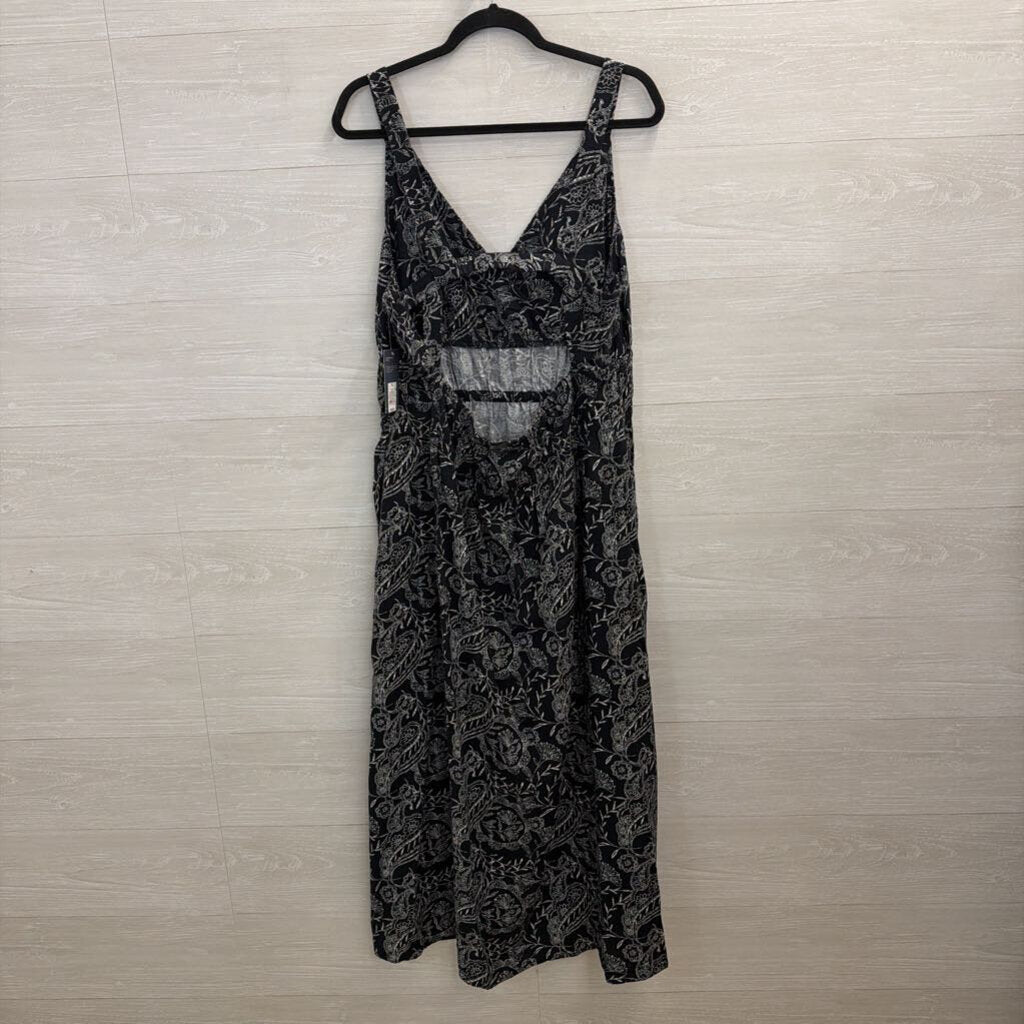 Universal Thread Navy/ White Print Sleeveless Maxi Dress Extra Large