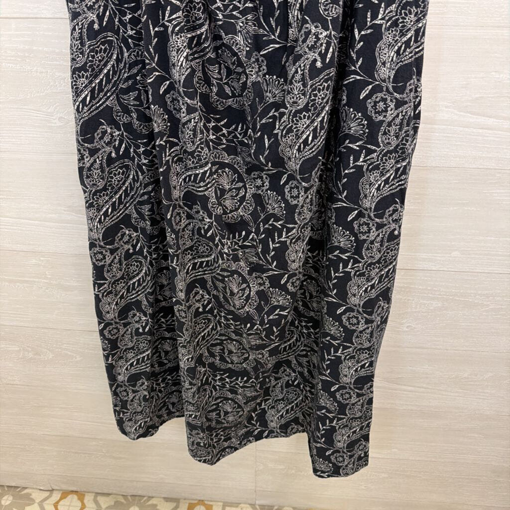 Universal Thread Navy/ White Print Sleeveless Maxi Dress Extra Large