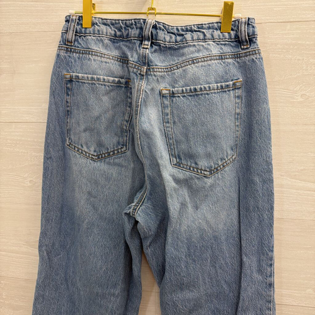 Garage Denim Light Wash Wide Leg Jeans 6