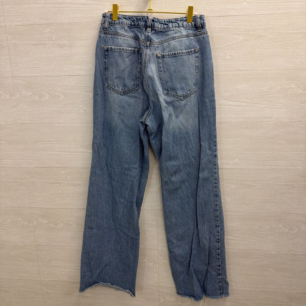 Garage Denim Light Wash Wide Leg Jeans 6