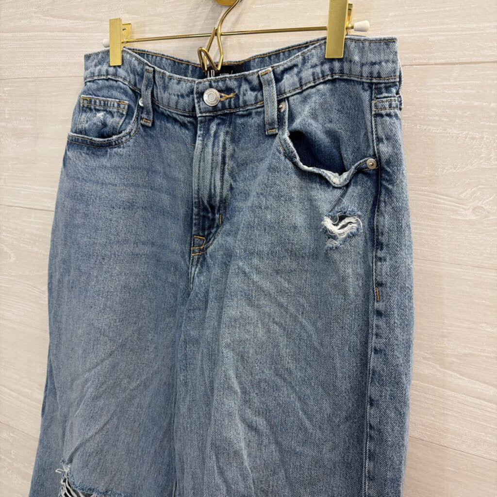 Gap Light Wash Distressed Baggy Jeans 28