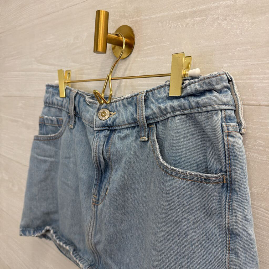 Hollister Light Wash Denim Mini Skirt 29