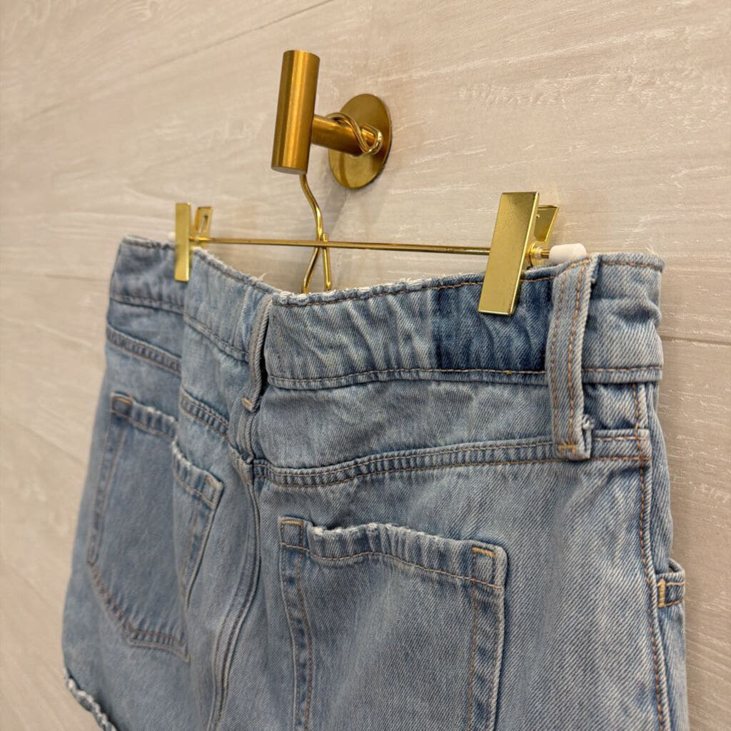 Hollister Light Wash Denim Mini Skirt 29
