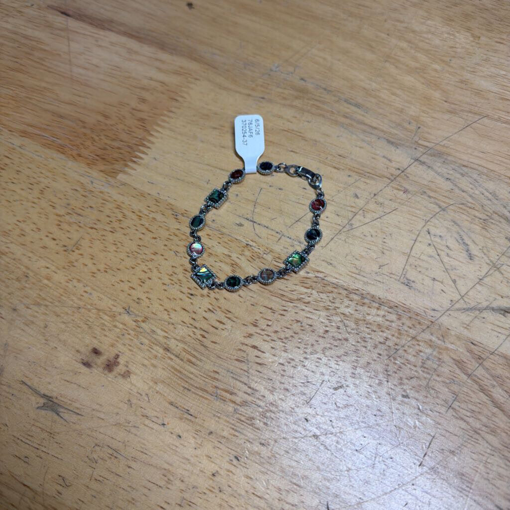 Silver/ Multi Stone Bracelet