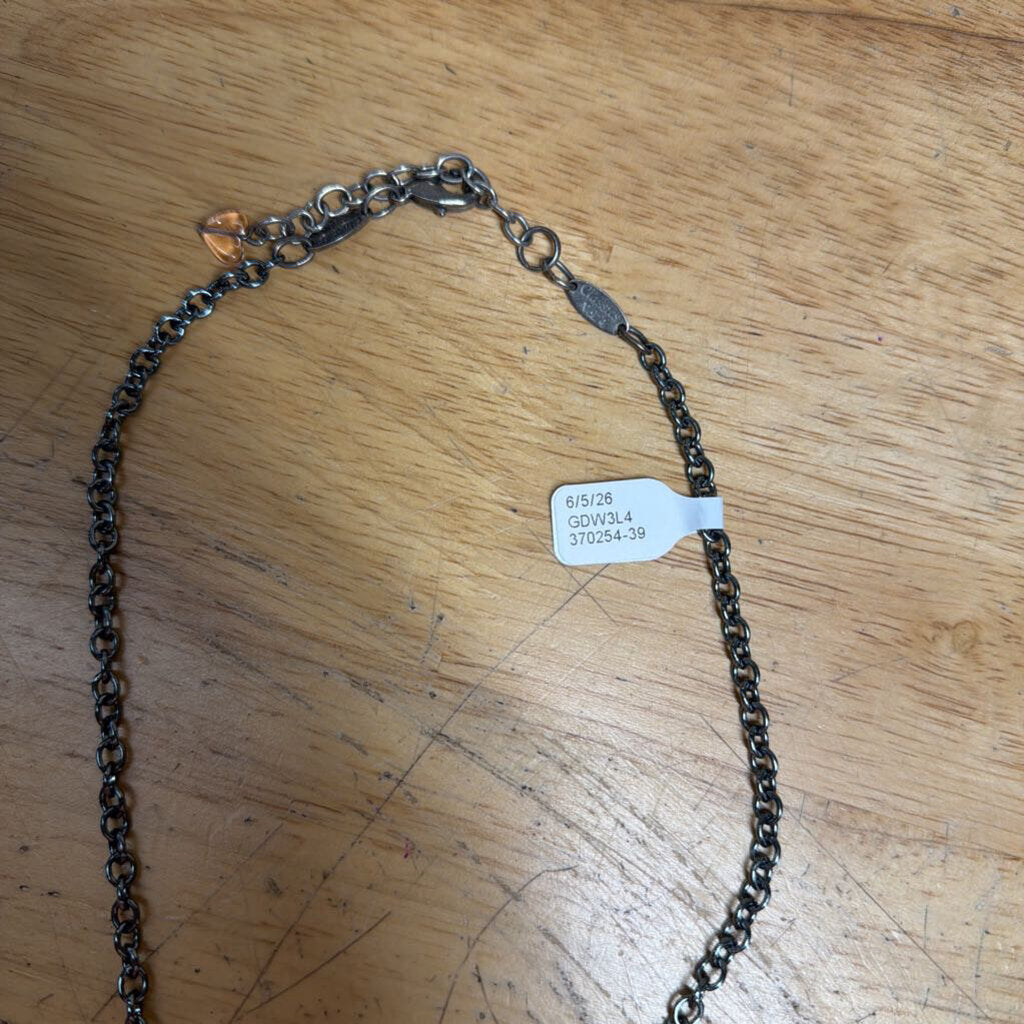 Sabika Silver/ Multi Stone Necklace