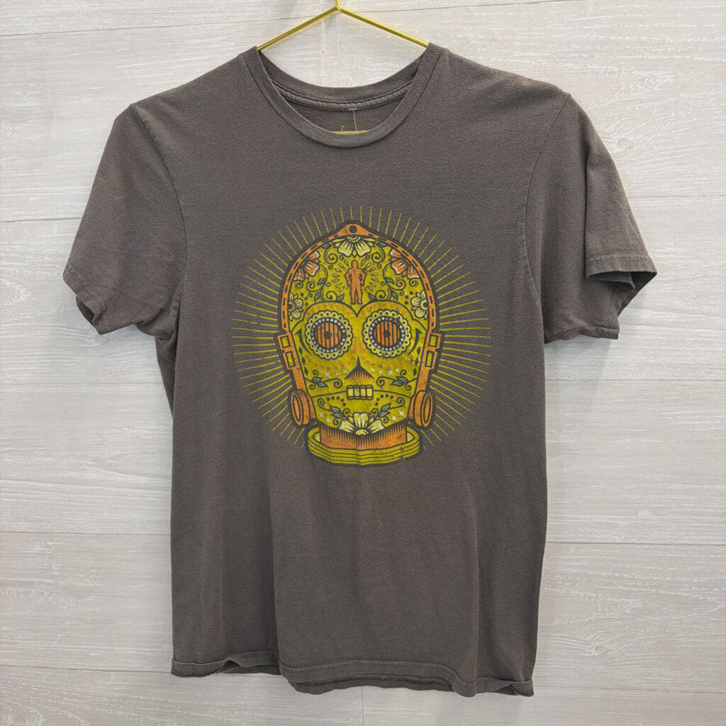 Disney Grey/ Multi C-3PO Short Sleeve Graphic Tee Small
