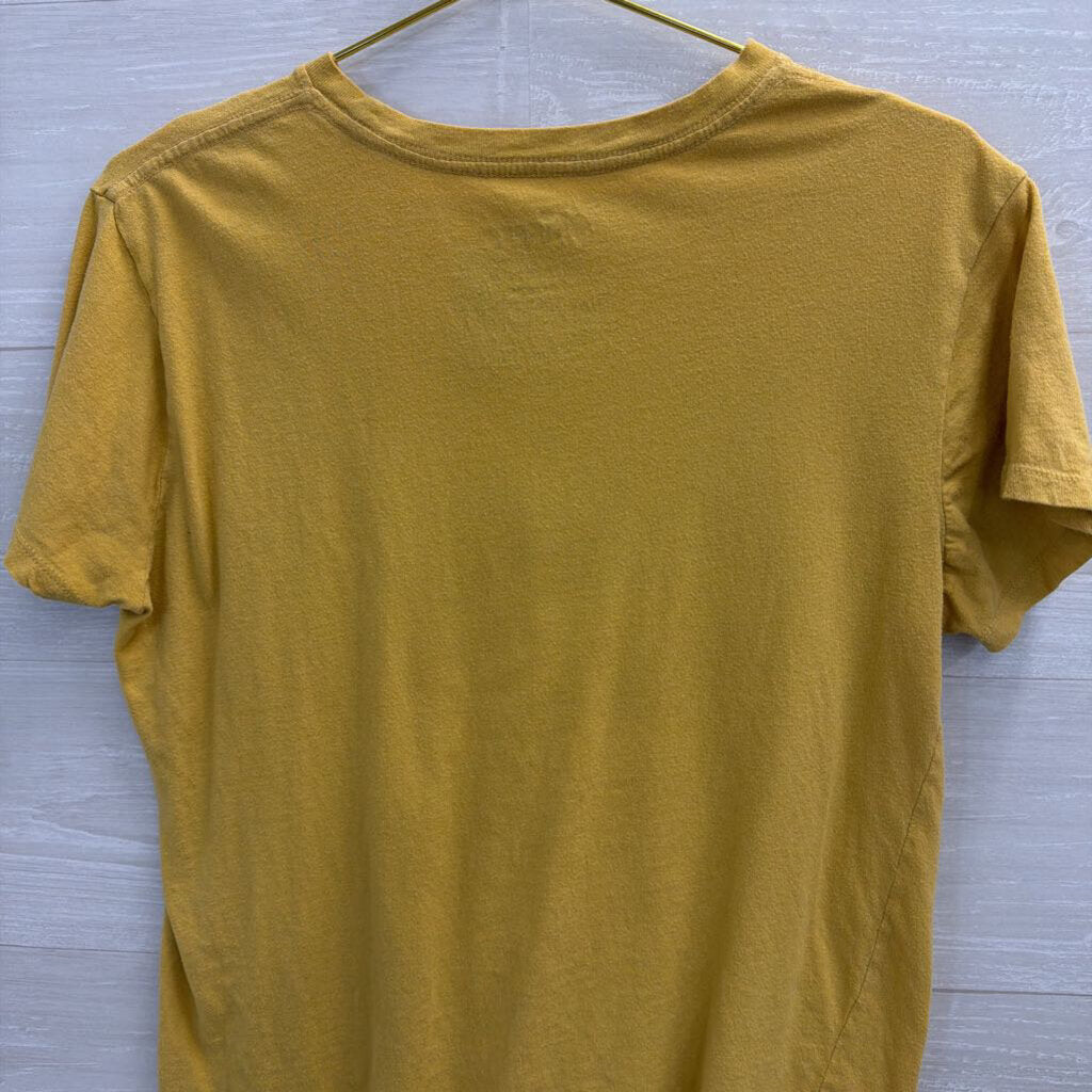 Disney Yellow Winnie The Pooh Short Sleeve Graphic Tee Medium