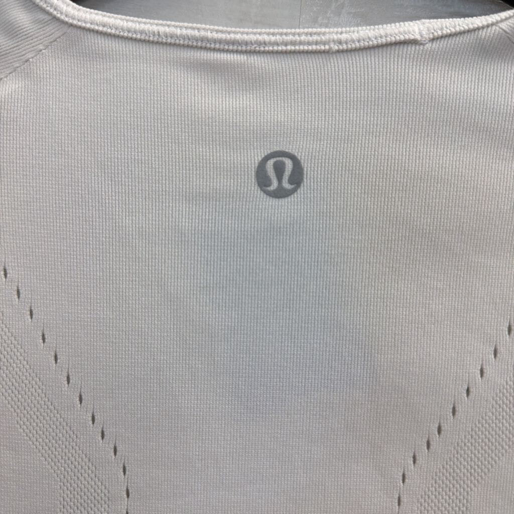 Lululemon White Long Sleeve Athletic Top Small