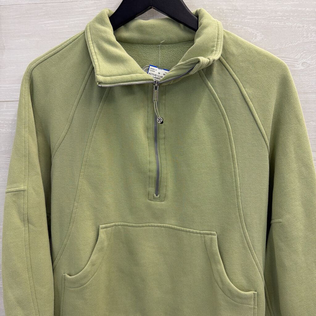 Lululemon Green Scuba Half Zip Pullover Extra Small/ Small