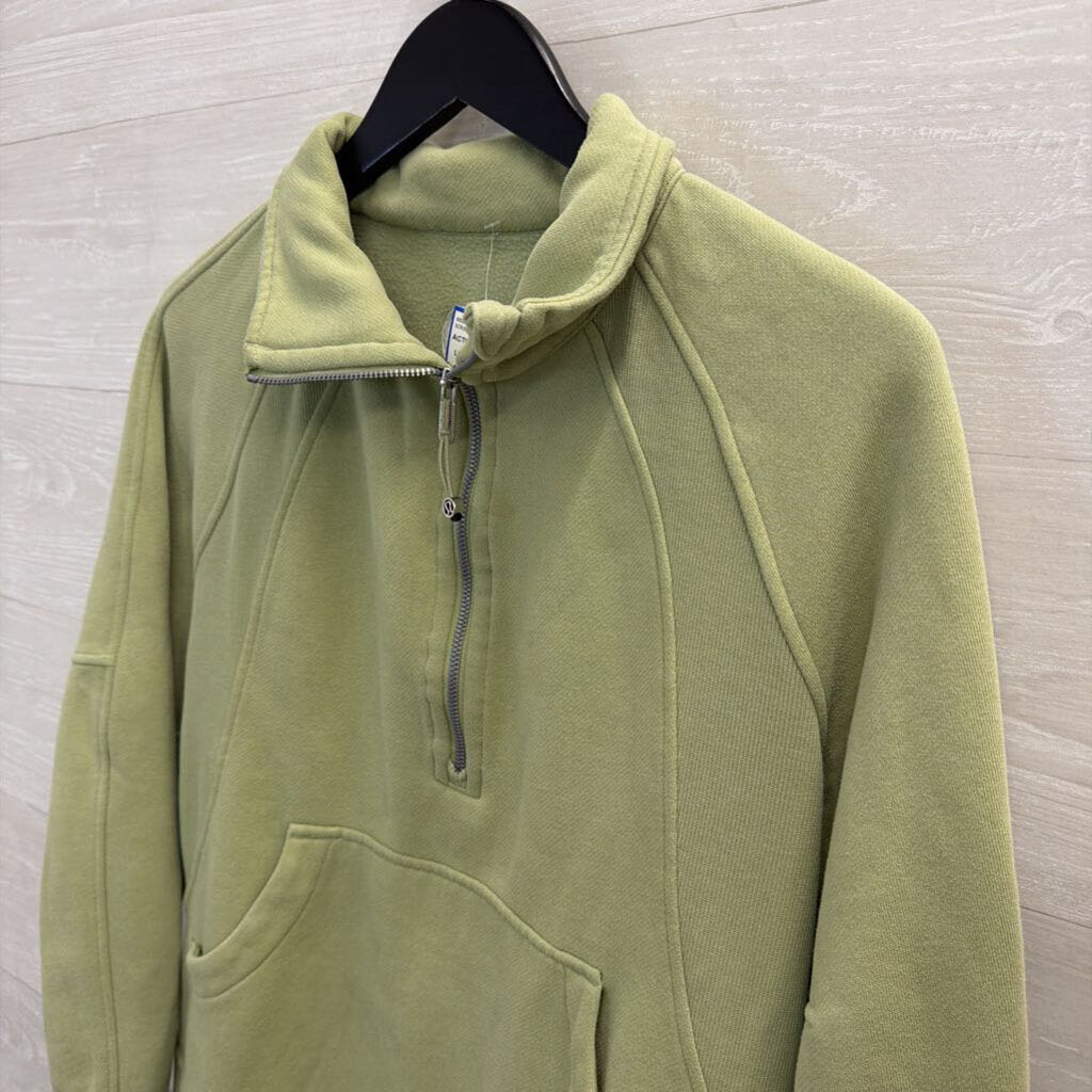 Lululemon Green Scuba Half Zip Pullover Extra Small/ Small