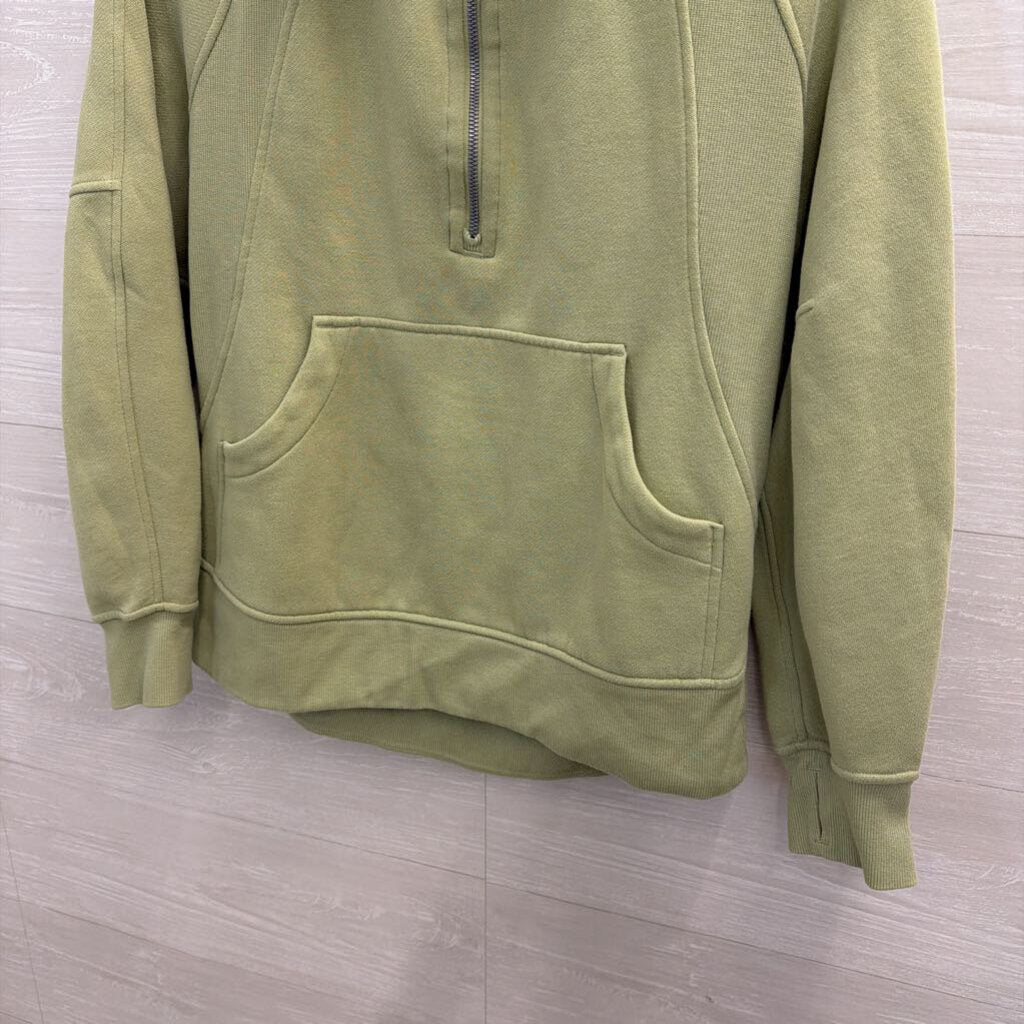 Lululemon Green Scuba Half Zip Pullover Extra Small/ Small