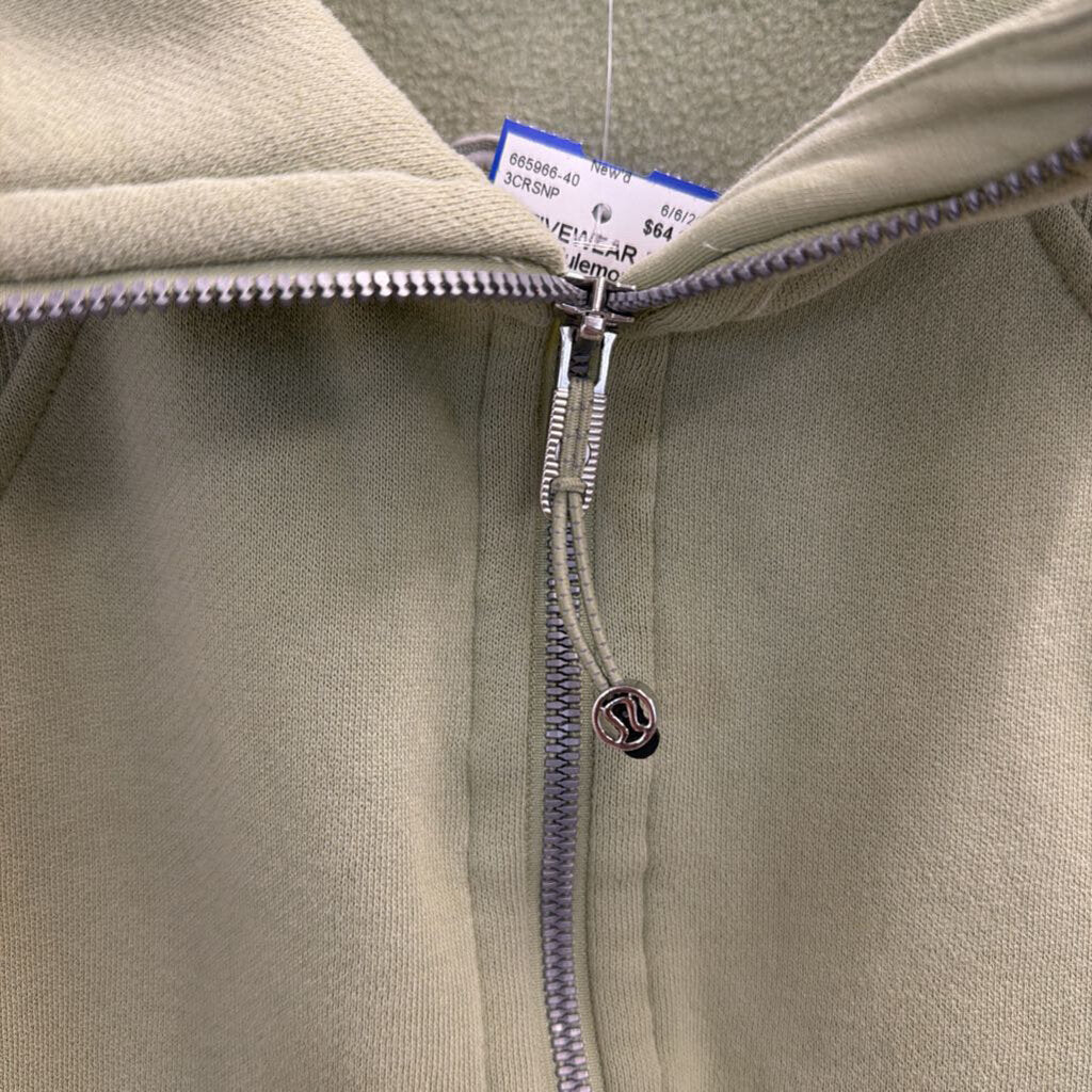 Lululemon Green Scuba Half Zip Pullover Extra Small/ Small