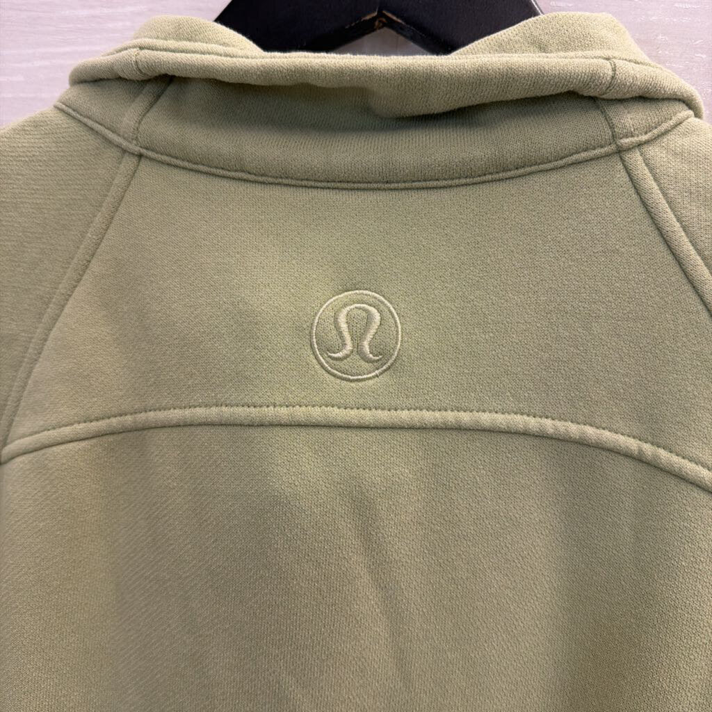Lululemon Green Scuba Half Zip Pullover Extra Small/ Small