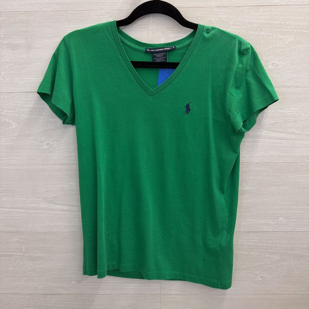 Ralph Lauren Green Short Sleeve Top Small