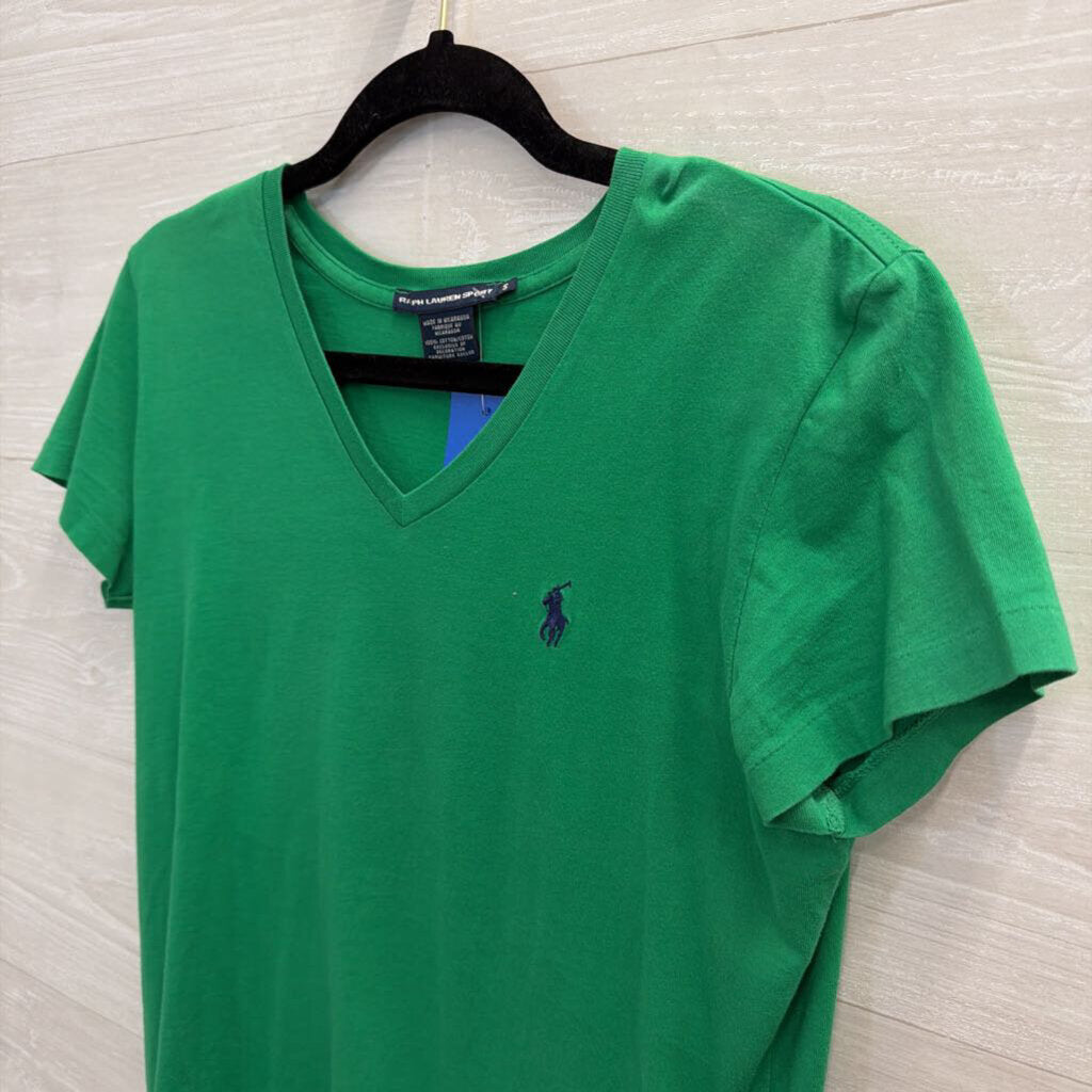 Ralph Lauren Green Short Sleeve Top Small