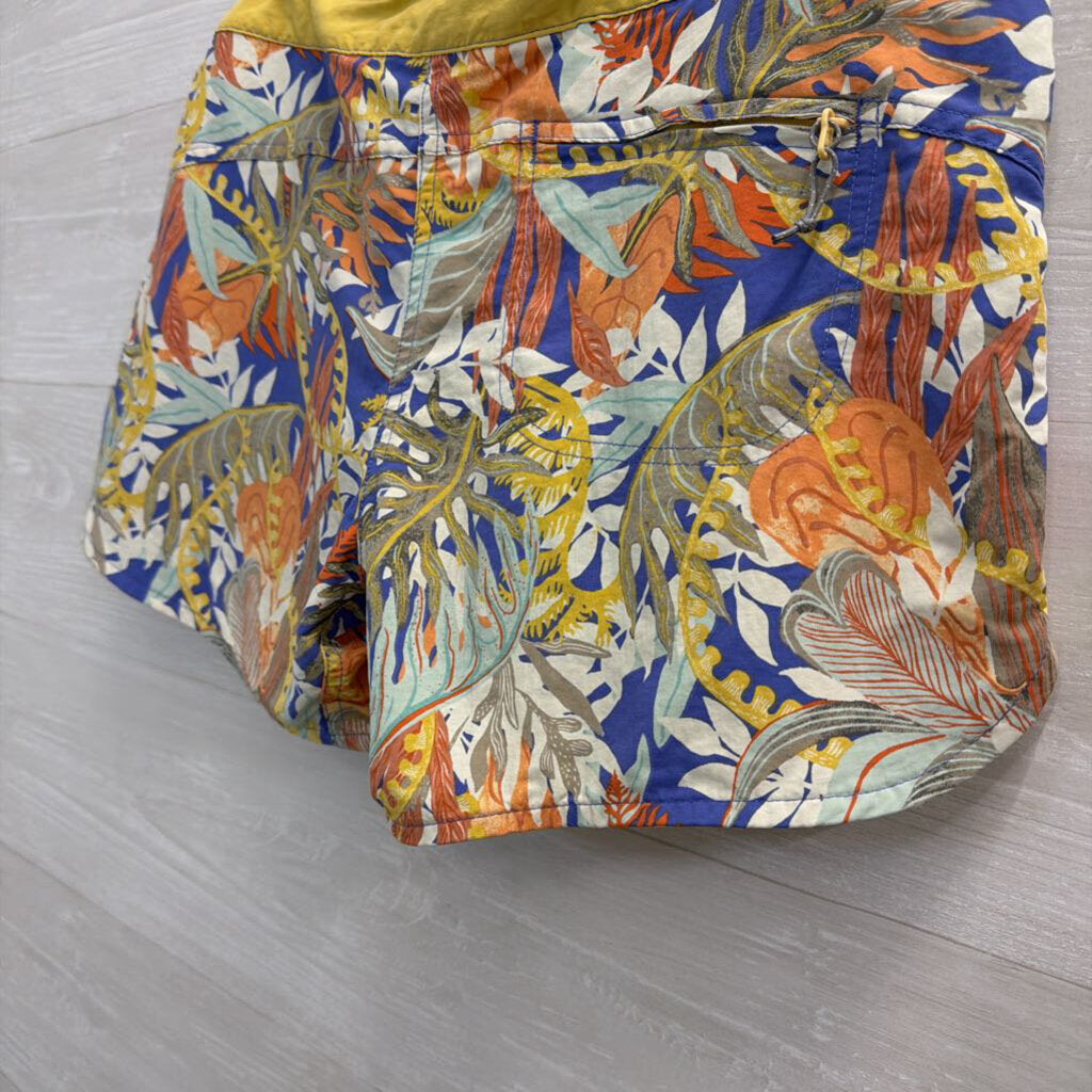 Patagonia White/ Multi Print Athletic Shorts 8