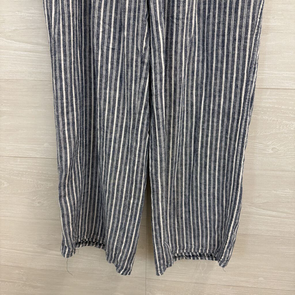 Briggs Blue/ White Striped Pull On Pants Medium