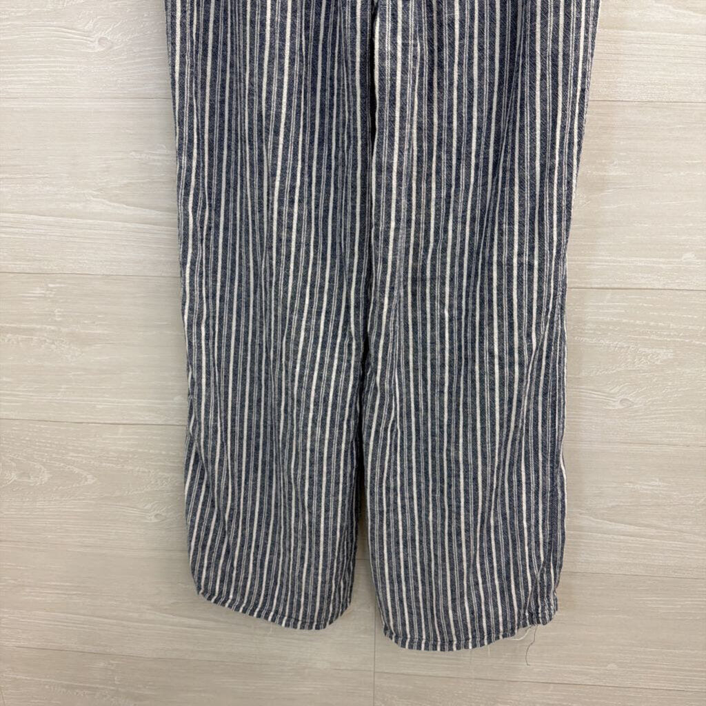 Briggs Blue/ White Striped Pull On Pants Medium