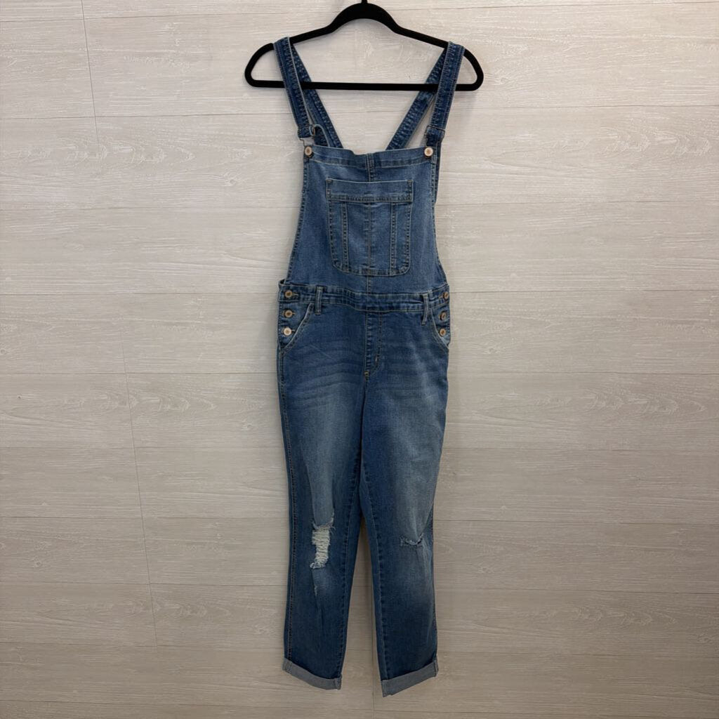 Kan Can Medium Wash Denim Overalls Medium