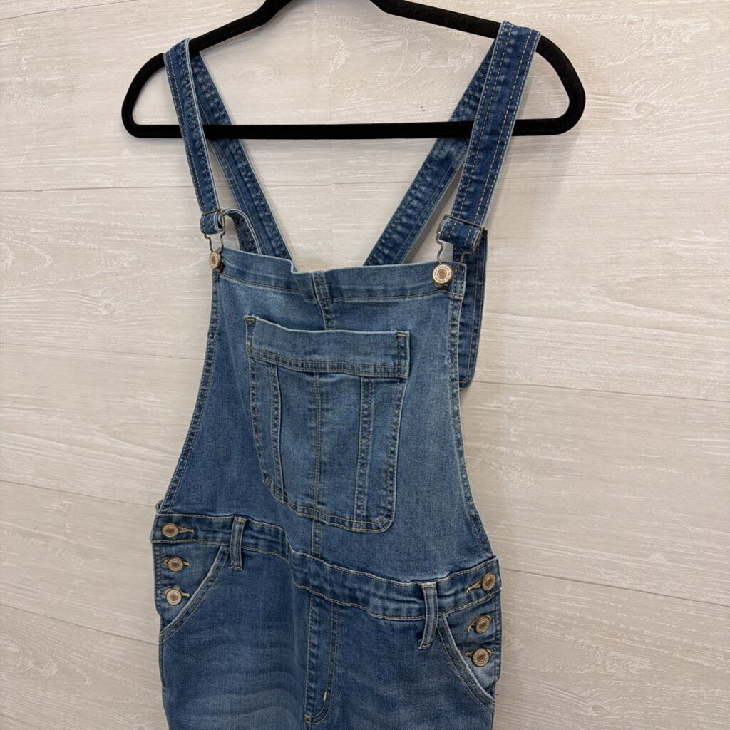 Kan Can Medium Wash Denim Overalls Medium