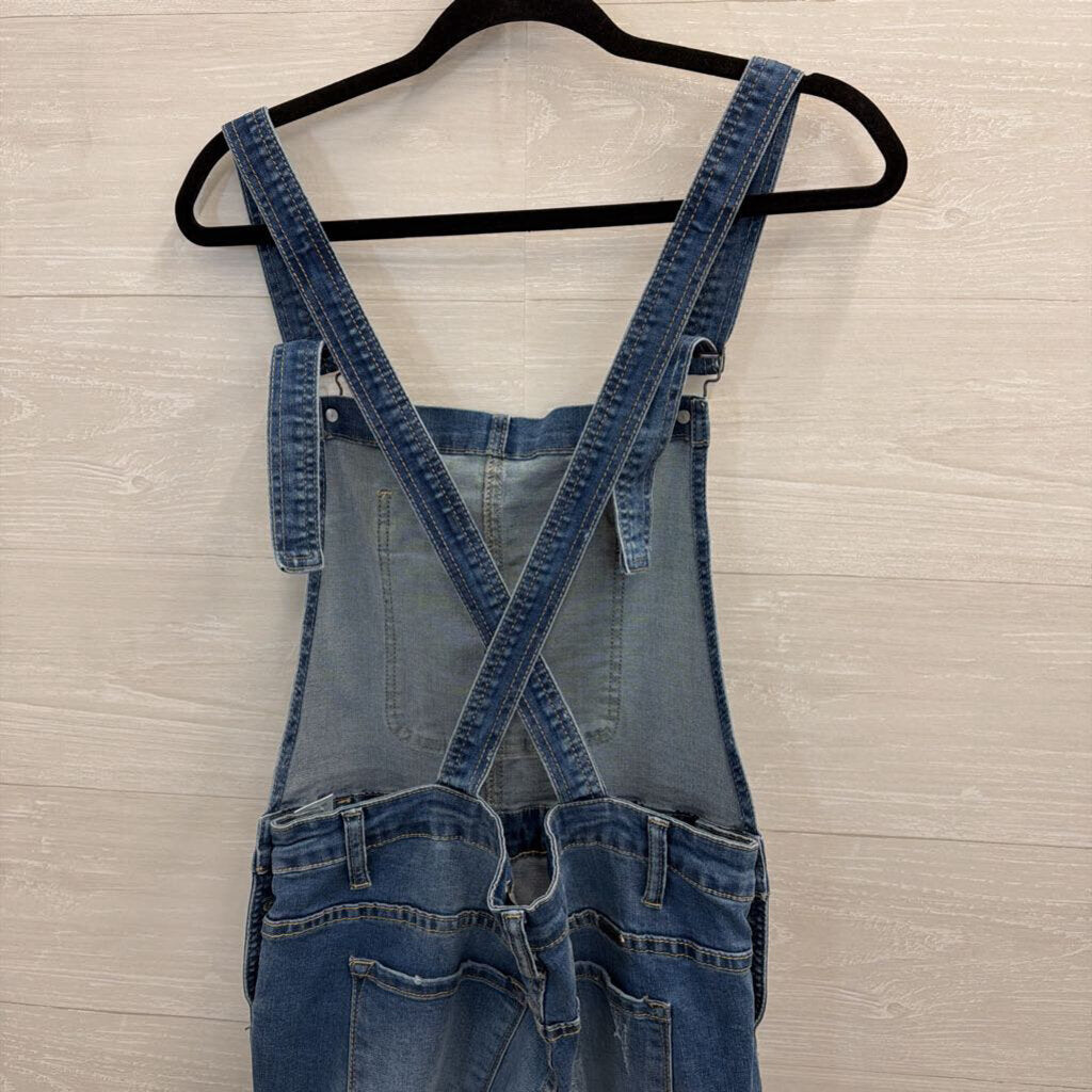 Kan Can Medium Wash Denim Overalls Medium