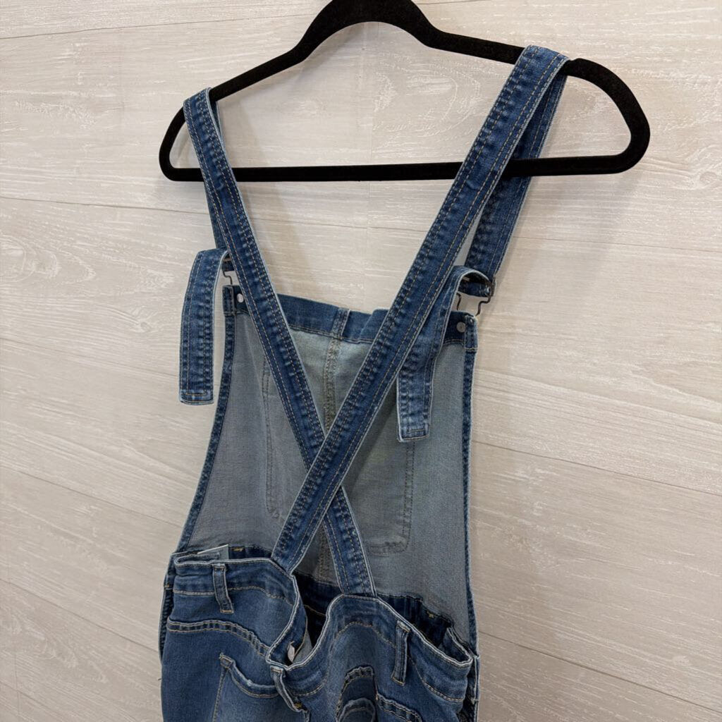 Kan Can Medium Wash Denim Overalls Medium