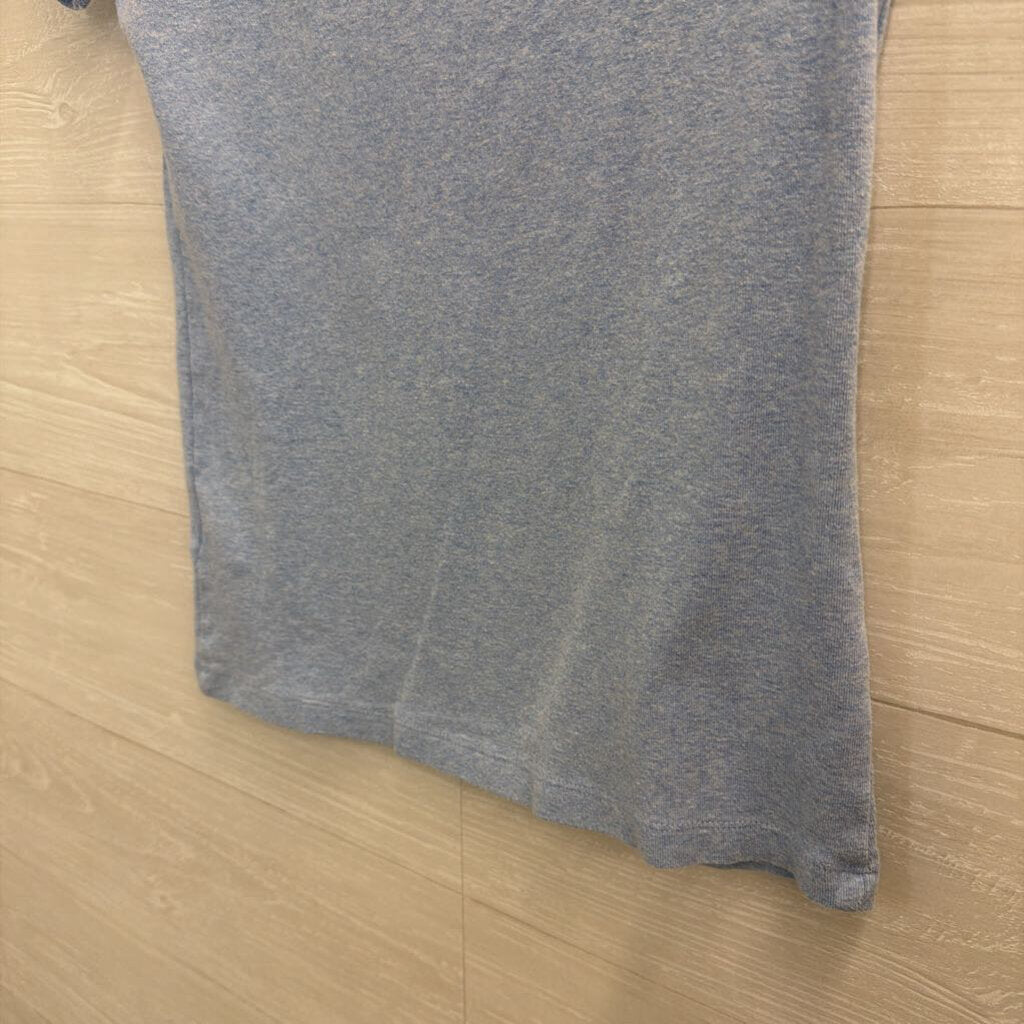 Tommy Hilfiger Blue V Neck Short Sleeve Top Small