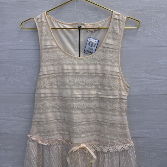 A'reve Cream Lace Sleeveless Mini Dress Medium