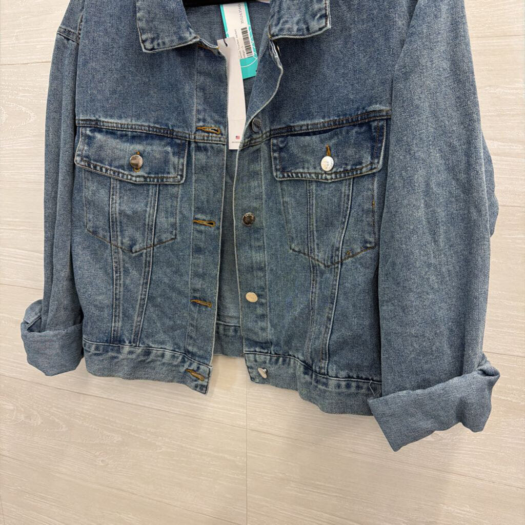 Vigoss Medium Wash Denim Jacket Large