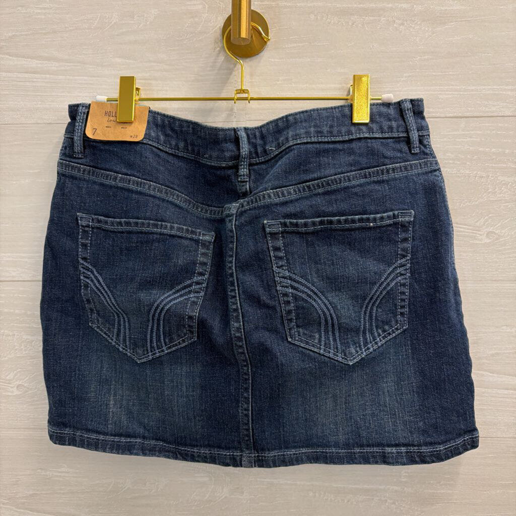 Hollister Dark Wash Denim Mini Skirt 28