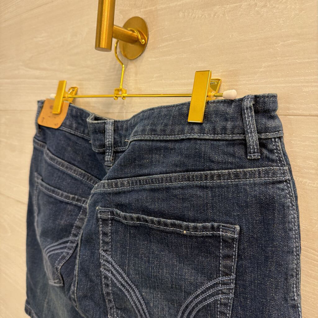 Hollister Dark Wash Denim Mini Skirt 28