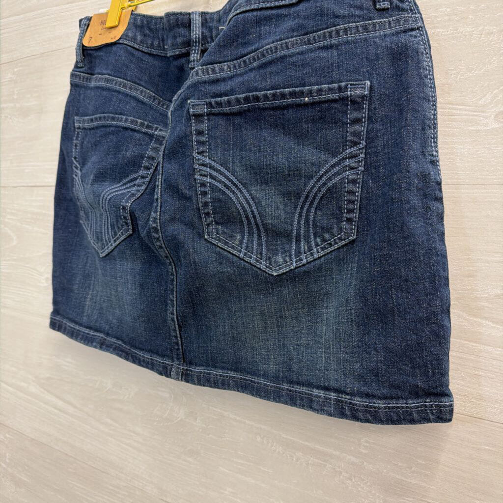 Hollister Dark Wash Denim Mini Skirt 28