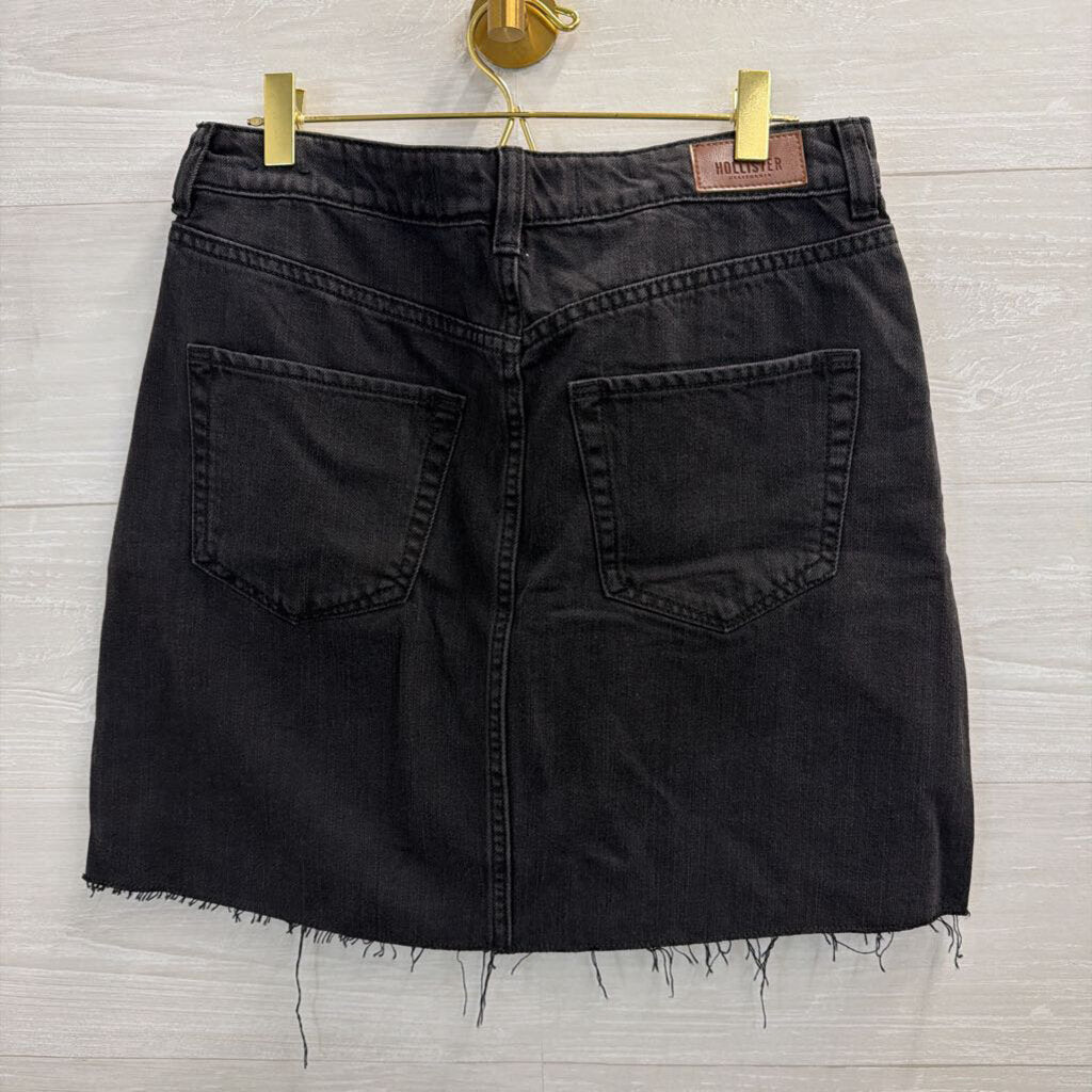 Hollister Black Denim Skirt 29