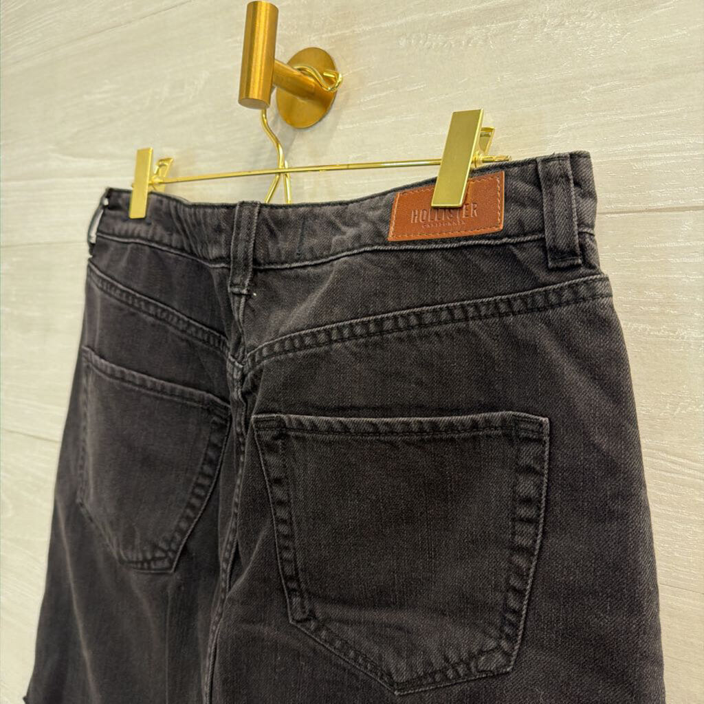 Hollister Black Denim Skirt 29