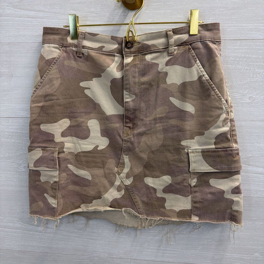 Hollister Brown Camo Print Skirt 11