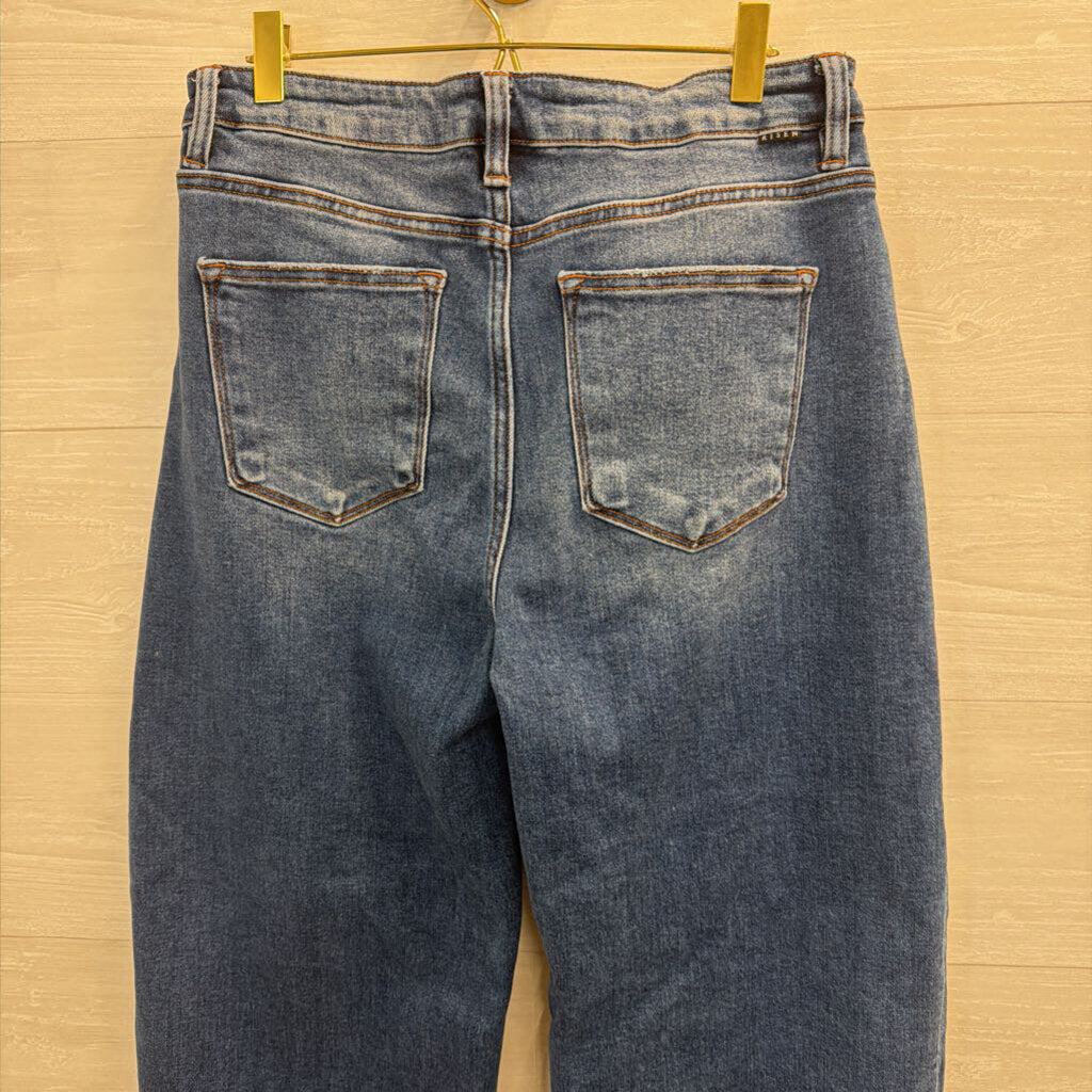 Risen Dark Wash Barrel Leg Jeans 30