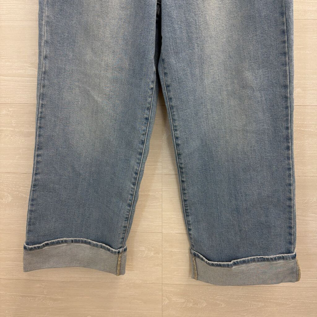 Just USA Light Wash Wide Leg Jeans 31 Petite