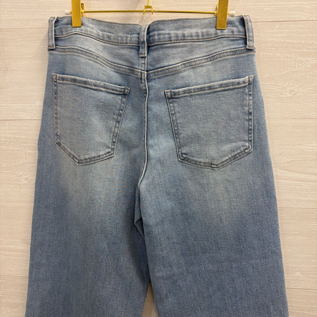 Just USA Light Wash Wide Leg Jeans 31 Petite